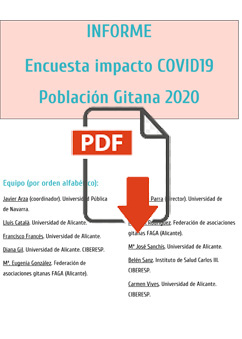 INFORME Encuesta impacto COVID19 Población Gitana 2020
